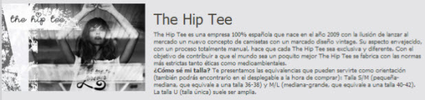 rebajas the hip tee
