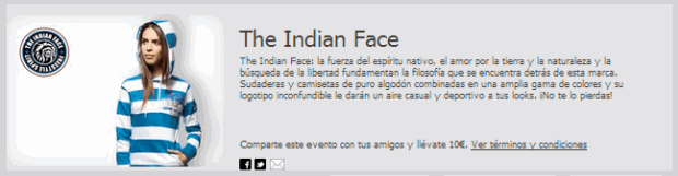 rebajas the indian face