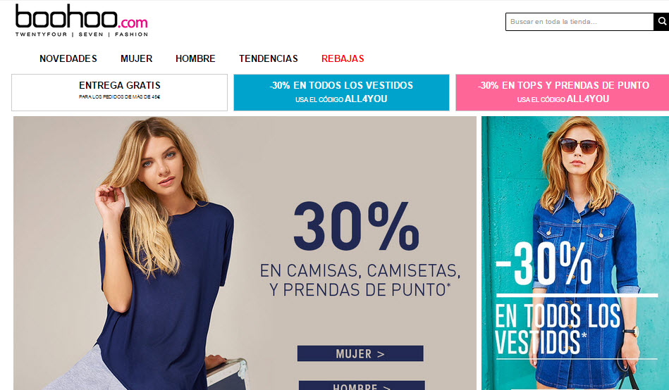 observación presión alcanzar Boohoo opiniones 2023 de la tienda online en España y sus rebajas
